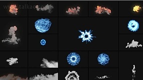 AE模板-VFX Elements Pack 06 火电烟雾爆炸冲击VFX特效素材包
