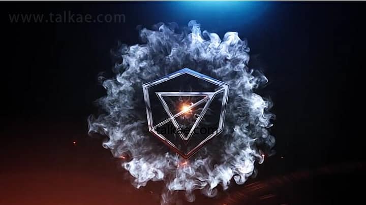 AE模板-Logo Slam 时尚大气烟雾冲击火焰LOGO演绎