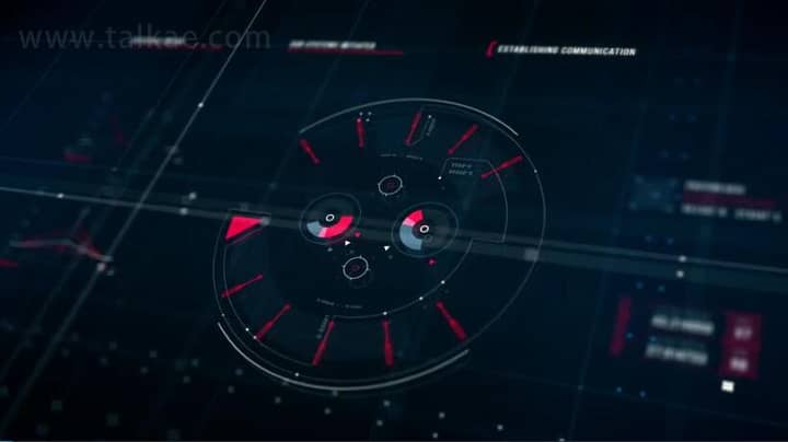 AE模板-HUD Axion 50组科技感HUD圆形图形UI元素动画