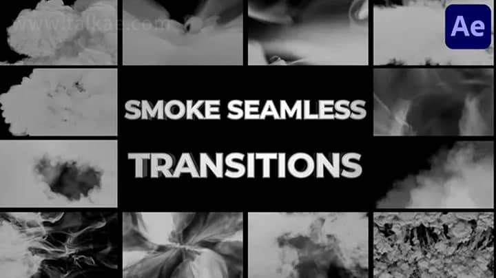 AE模板-Smoke Seamless Transitions 烟雾无缝转场过渡特效素材