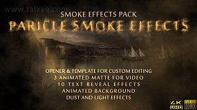 AE模板-Smoke Effects 烟雾特效文本标题制作包