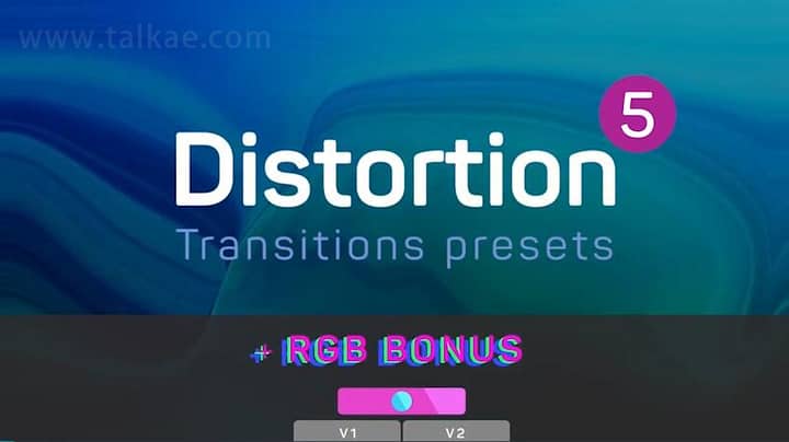 PR模板-Distortion Transitions Presets 5 时尚视频失真扭曲变形过渡预设