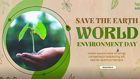 AE模板-World Environment Day Slideshow 世界环境日环境保护主题宣传片