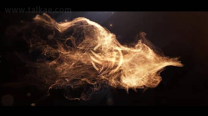 AE模板-Gold Logo 时尚大气金色粒子LOGO演绎质感文字标题片头