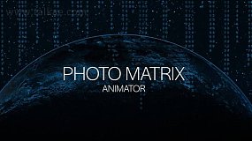 PR模板-Photo Matrix Animator 科技感照片矩阵视觉特效动画师