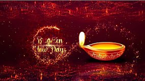 AE模板-Diwali Greetings 印度传统节日排灯节祝福片头