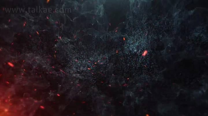 火焰粒子烟雾背景