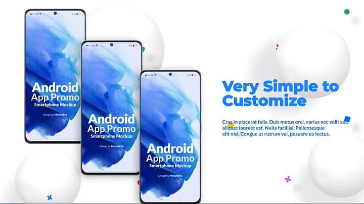 AE模板-App Presentation 安卓手机APP应用程序4K演示样机