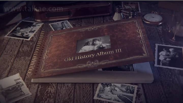 AE模板-Old History Photo Album 复古怀旧相册历史回顾电影开场白