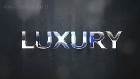 AE模板-Luxurious Logo Reveal 明亮金属质感文字标题LOGO演绎