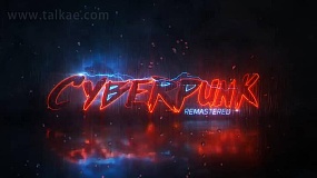 AE模板-CyberPunk Logo 赛博朋克风格电流特效LOGO演绎