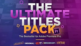 PR模板-The Ultimate Titles Pack 222个卡通复古动态排版设计终极文字标题动画预设