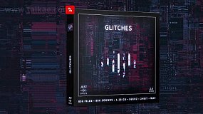 音效素材-Glitchs Noise 806个科幻故障传输毛刺丢帧音效素材包