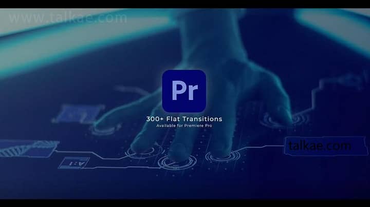 PR模板-Flat Transitions 300种平滑移动视频转场过渡预设