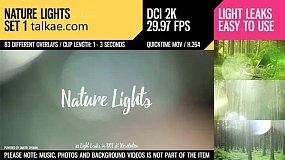 视频素材-Nature Lights 83个梦幻唯美自然耀斑漏光散景光效视频素材