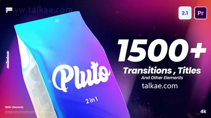 PR模板-Transitions and Titles 1500个4K背景动画文字标题过渡转场预设