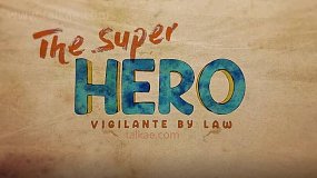 AE模板-The Super Hero 卡通漫画复古纸张涂鸦LOGO标题开场片头