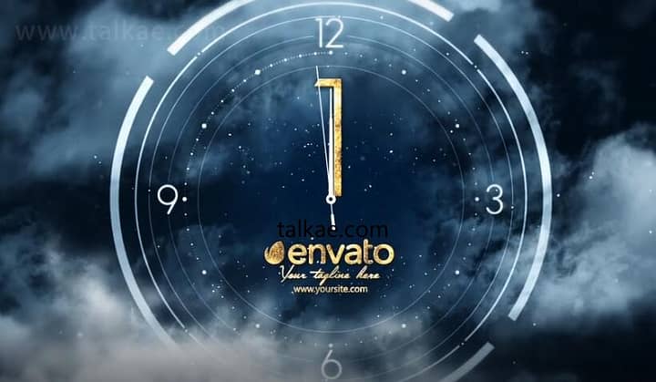 AE模板-New Year Countdown 明亮粒子新年跨年1分钟倒计时开场片头