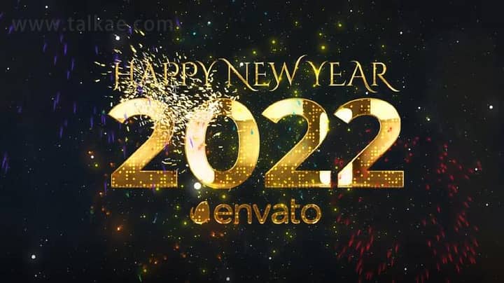 AE模板-New Year Countdown 2022年新年金色标题10秒倒计时片头