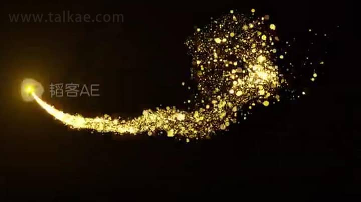 拖尾粒子金色_3