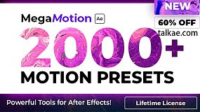 AE脚本-Motion Presets 2000种图层弹跳摆动缓入缓出动画预设