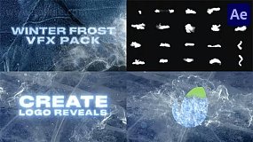 AE模板-Winter Frost VFX Pack 冬季魔法霜云霜冻粒子特效动画