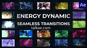 AE模板-Energy Dynamic Seamless Transitions 能量爆炸视频包装无缝过渡