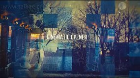 AE模板-Cinematic Opener 时尚宣传介绍视差幻灯片电影预告开场片头