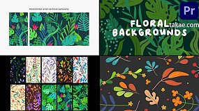 PR模板-Floral Backgrounds 精美流畅花卉植物背景动画