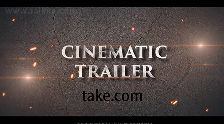 AE模板-Cinematic Trailer 大气星火粒子文字标题电影预告开场片头