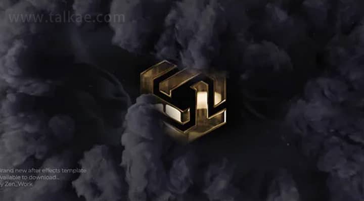 AE模板-Cinematic Smoke Logo 震撼电影烟雾LOGO演绎开场片头