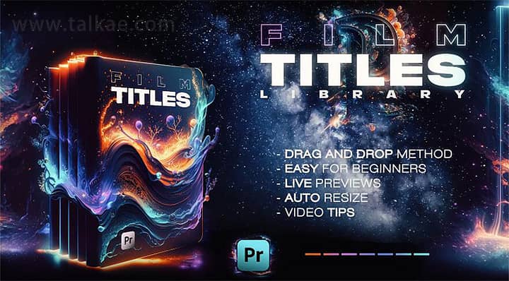 PR模板-Pro Titles Library 110个高质量电影文字标题排版设计展示动画