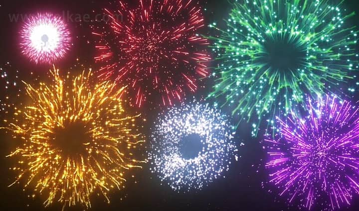 AE模板-Fireworks 16组节日烟花礼花特效动画+视频素材