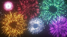 AE模板-Fireworks 16组节日烟花礼花特效动画+视频素材