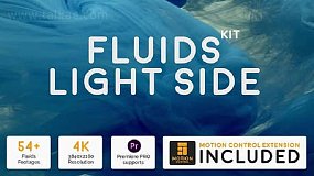 视频素材-Fluids Light Side Kit 55组4K明亮水墨流体溶解视频素材