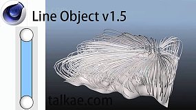 C4D插件-Line Object V1.5 Win 线条模型生成工具