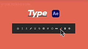 AE脚本-Type V1.4 Win 文本文字动画处理效果添加工具