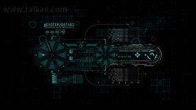 AE模板-HUD Info System 1 科技感HUD信息图表战争游戏UI界面元素