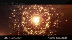 AE模板-Logo Impact 撞击爆炸粒子燃烧LOGO演绎电影标题片头