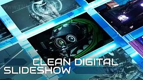 AE模板-Clean Digital Slideshow 全息数字企业医疗工程幻灯片宣传片头