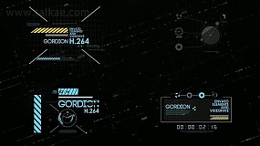 AE模板-HUD Technology Title 科技感HUD标题数字计时器加载界面元素