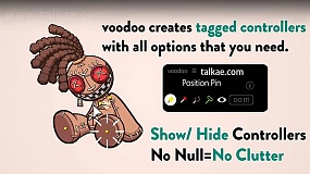 AE脚本-Aescripts Voodoo V1.0 木偶图钉工具高级绑定脚本+使用教程