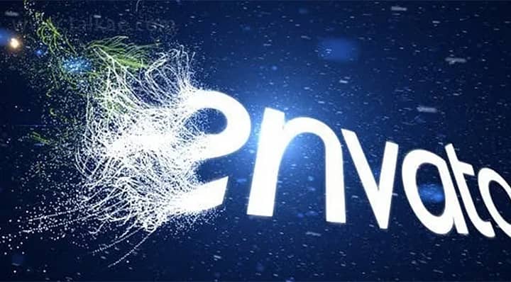 AE模板-Underwater Logo 海洋水下抽象粒子LOGO演绎标题片头