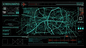 AE模板-HUD700 Screen MAP 3 科技军事HUD地图导航UI元素屏幕界面