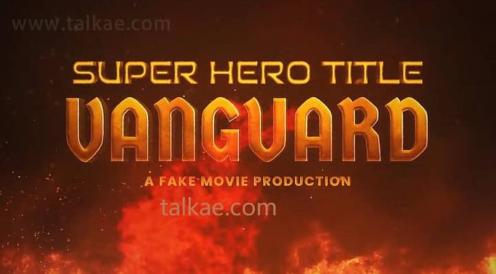 AE模板-Super Hero Title Design 火焰燃烧标题字幕消防宣传片头片尾