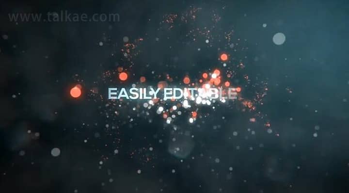 AE模板-Particles Titles 40个干净唯美粒子耀斑文字标题排版动画包