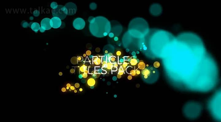 AE模板-Particles Titles 20组唯美梦幻粒子耀斑文字标题排版动画包