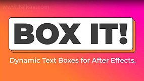 AE脚本-Box It v1.0 自适应底栏边框文字标题动画+使用教程