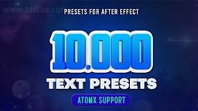 AE脚本-Text Presets 10000种文字标题缓入缓出字幕特效动画预设