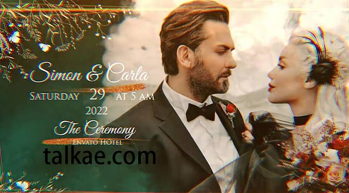 AE模板-Wedding invitation slideshow 水墨电子邀请函婚礼相册幻灯片